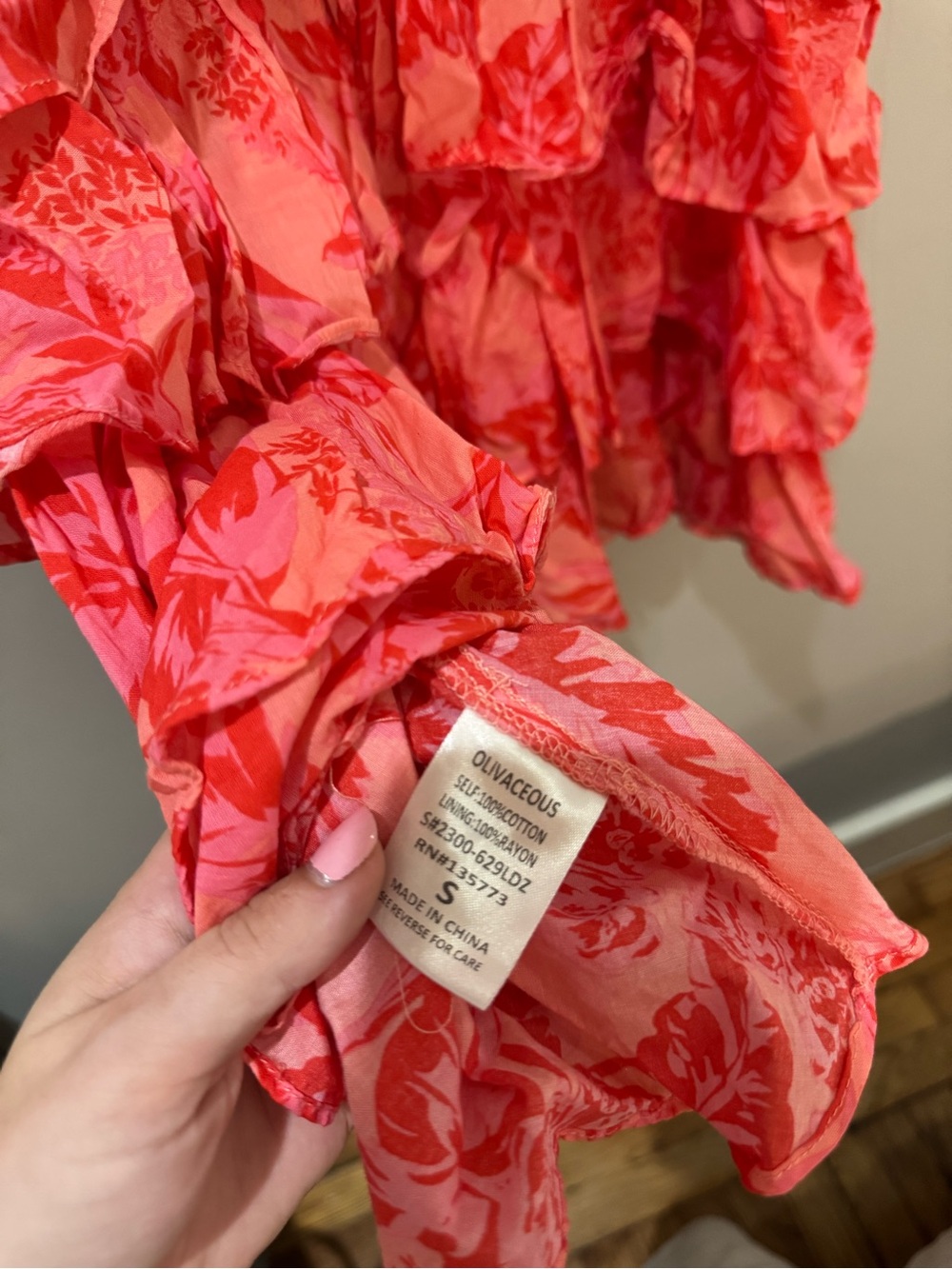 Olivaceous Ruffle Dress - Picture 6 of 6